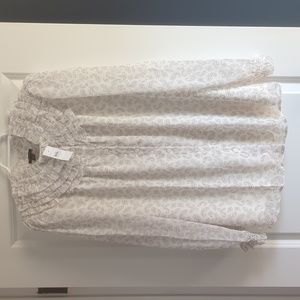 Paisley Ruffle Yoke top